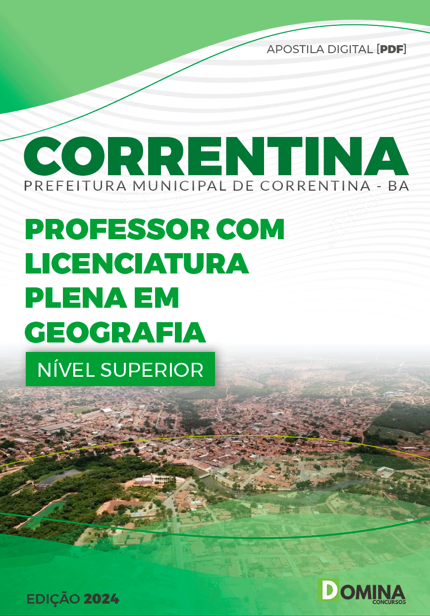 Apostila Pref Correntina BA 2024 Professor Geografia