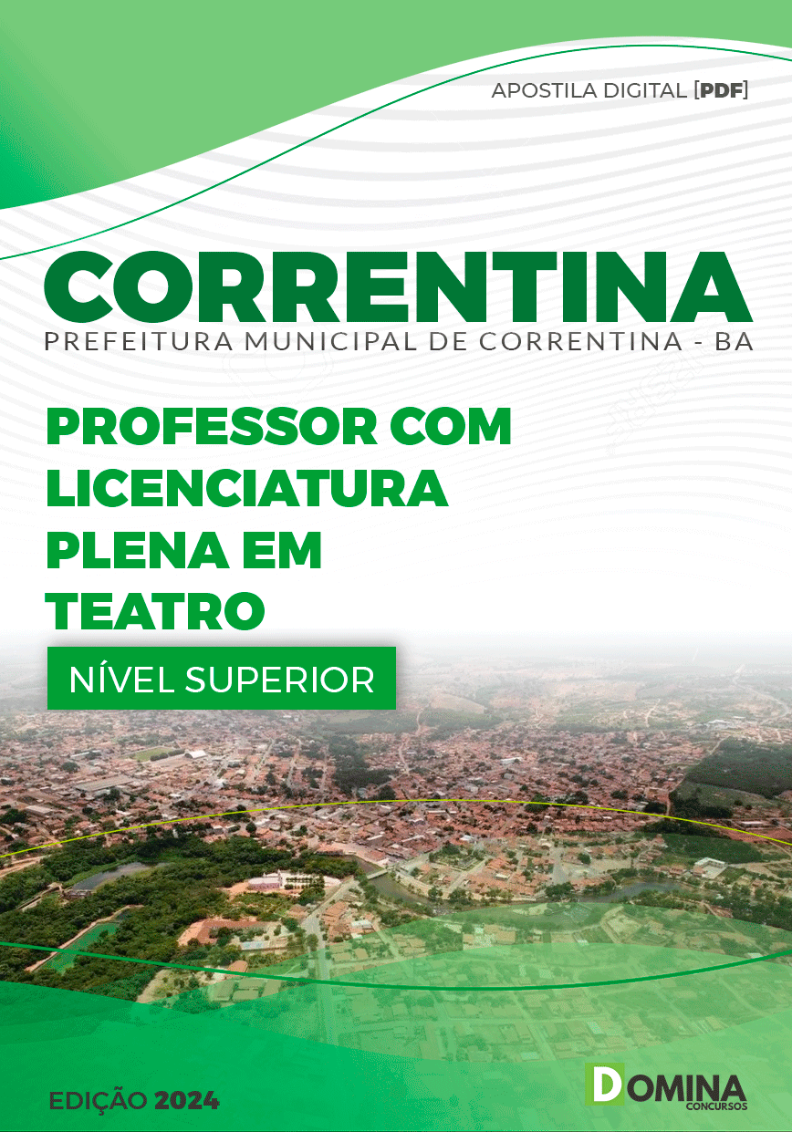 Apostila Pref Correntina BA 2024 Professor Teatro