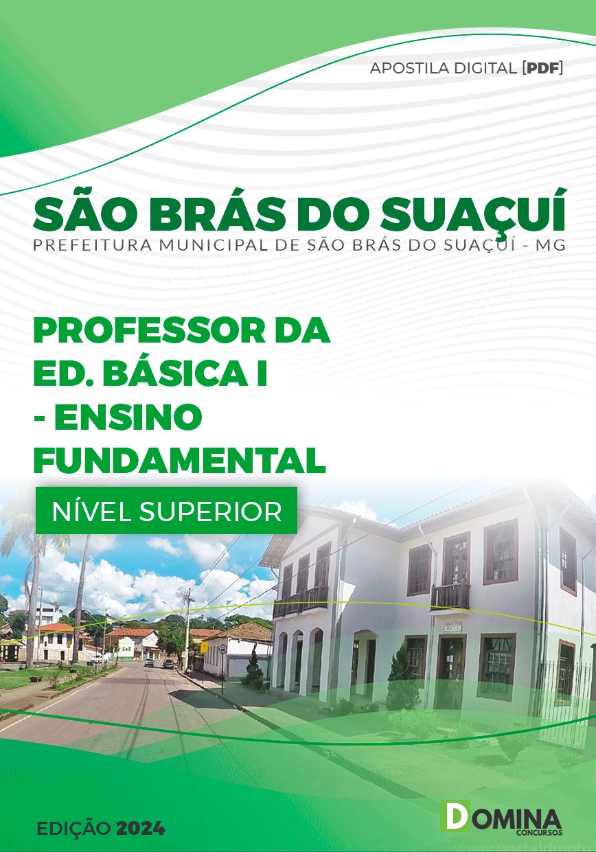 Apostila Pref São Brás do Suaçuí MG 2024 Professor Educação Básica