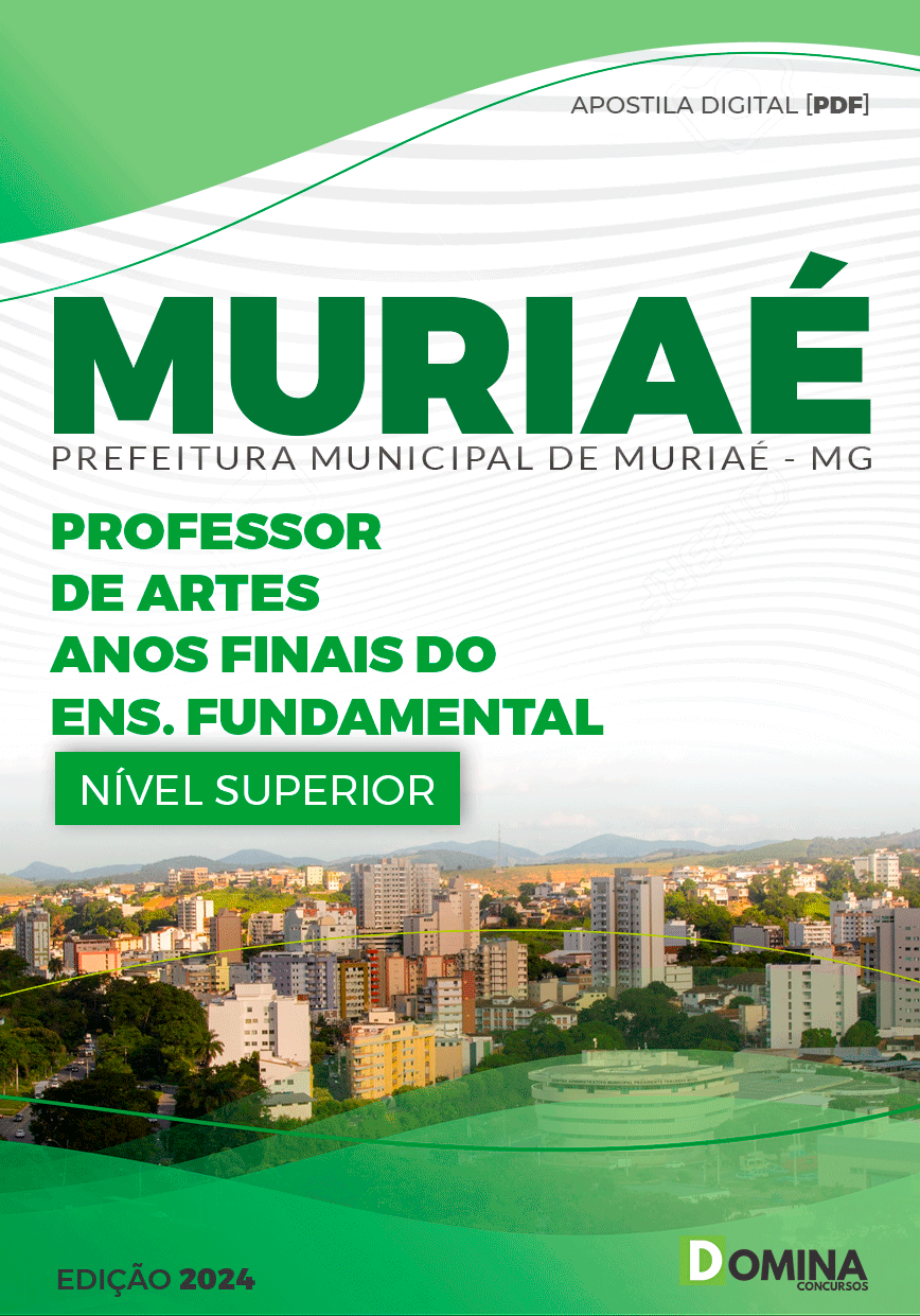 Apostila Pref Muriaé MG 2024 Professor Artes