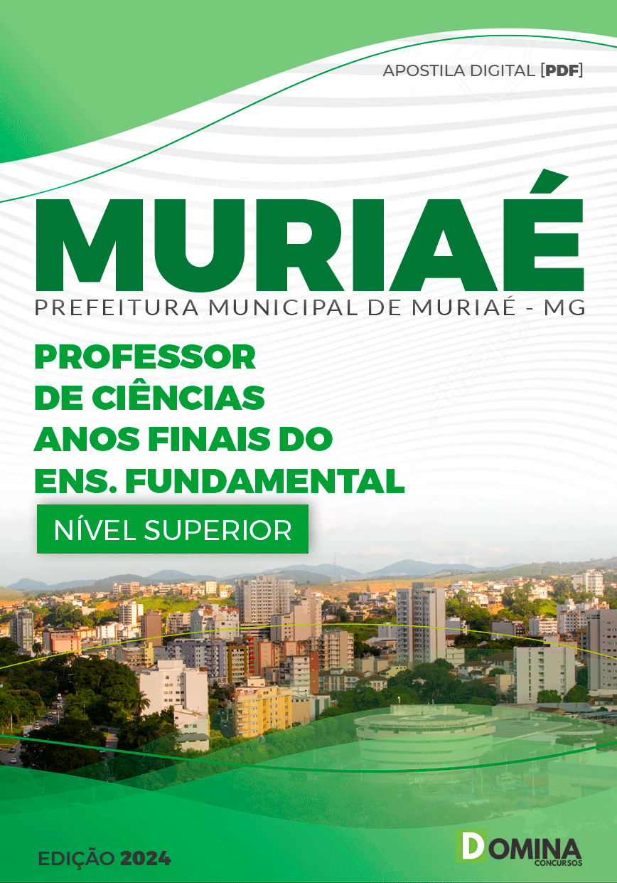 Apostila Pref Muriaé MG 2024 Professor Ciências