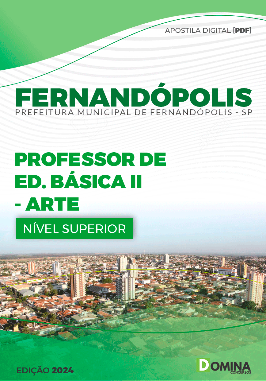 Apostila Pref Fernandópolis SP 2024 Professor de Arte