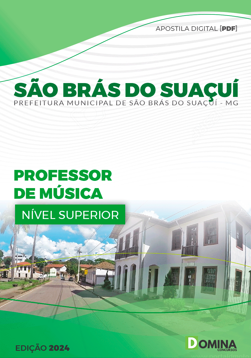 Apostila Pref São Brás do Suaçuí MG 2024 Professor Música