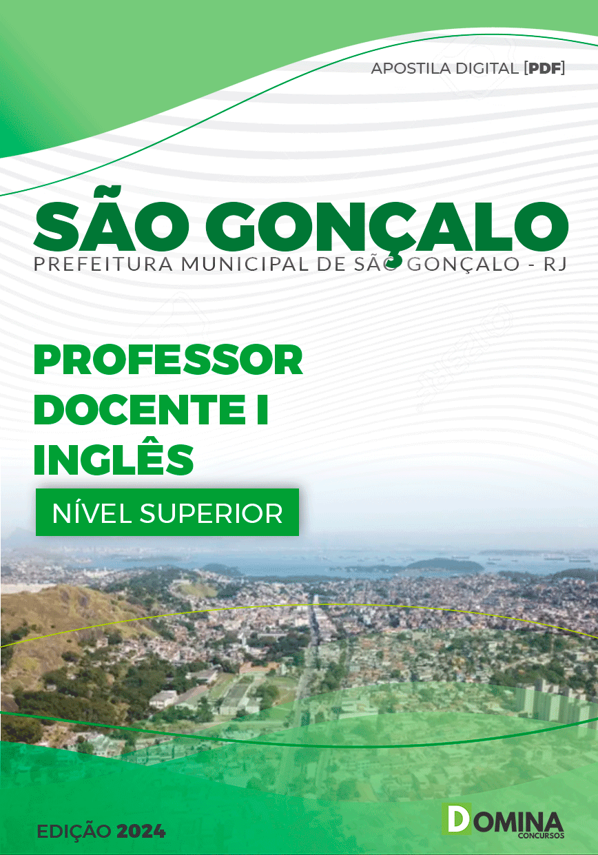 Apostila Pref São Gonçalo RJ 2024 Professor de Inglês