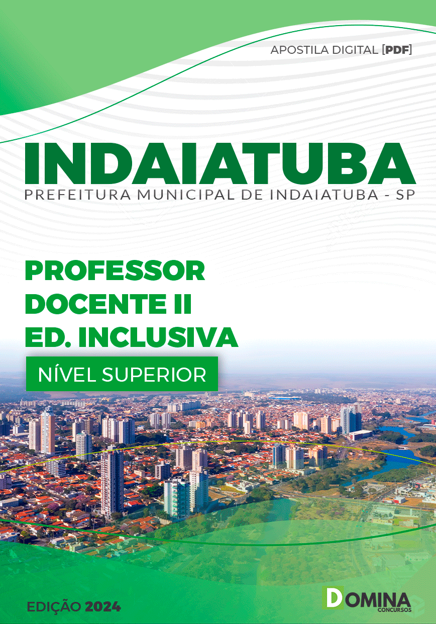 Apostila Pref Indaiatuba SP 2024 Professor Inclusiva