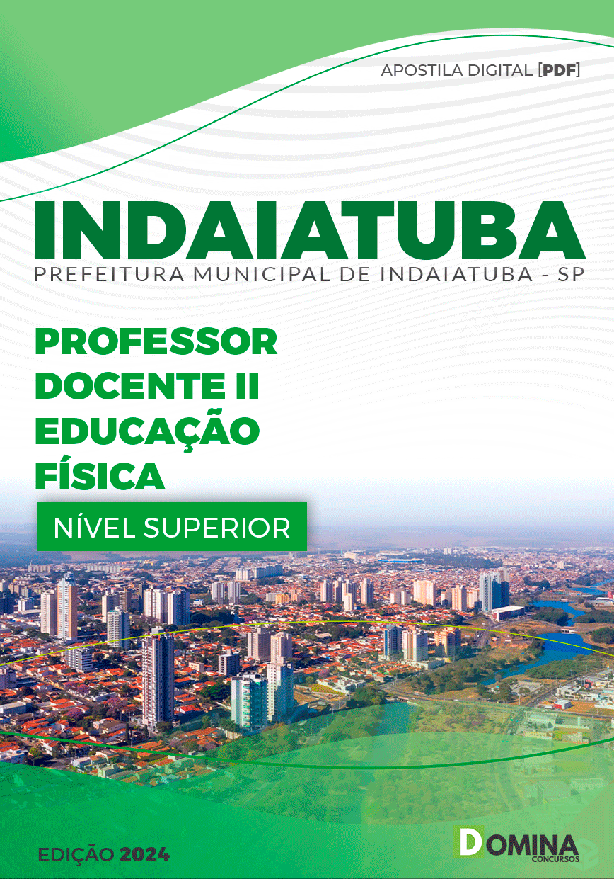 Apostila Pref Indaiatuba SP 2024 Professor Educação Física