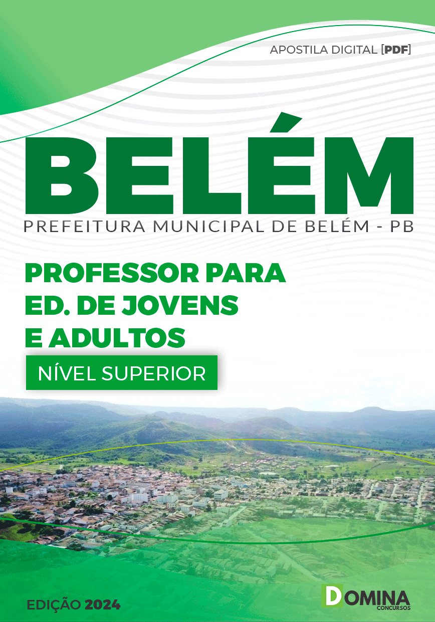Apostila Pref Belém PB 2024 Professor de EJA