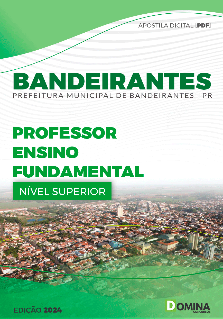 Apostila Pref Bandeirantes PR 2024 Professor Ensino Fundamental