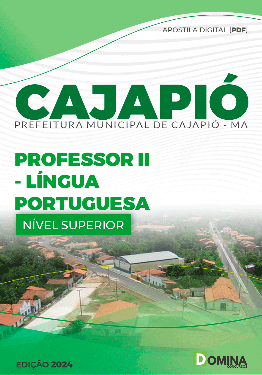 Apostila Pref Cajapió MA 2024 Professor Língua Portuguesa