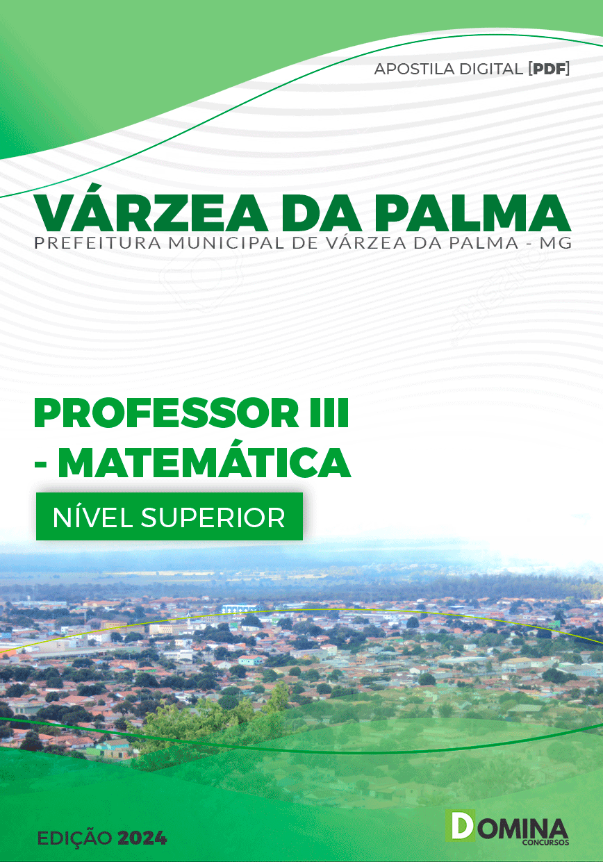 Apostila Pref Várzea da Palma MG 2024 Professor de Matemática