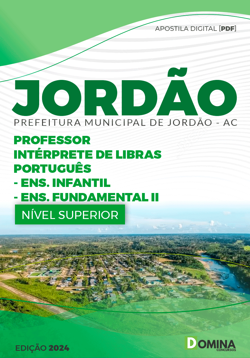 Apostila Pref Jordão AC 2024 Professor de Intérprete de LIBRAS