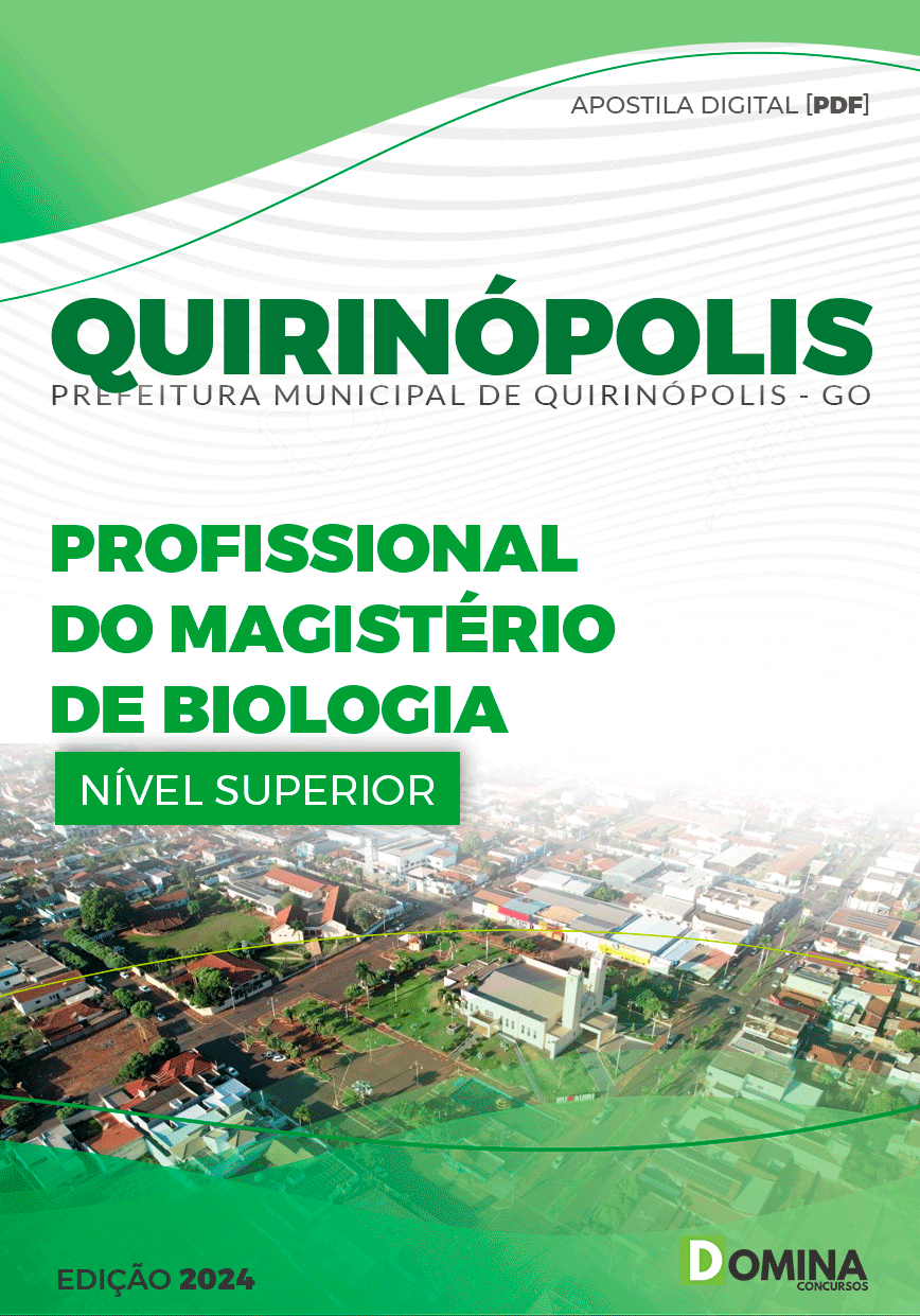 Apostila Pref Quirinópolis GO 2024 Profissional Magistério Biologia
