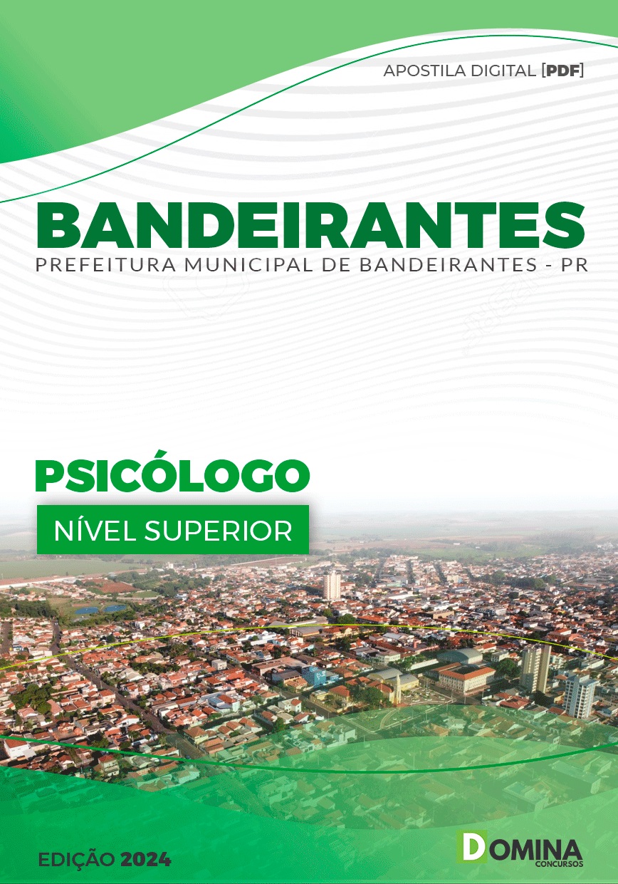 Apostila Pref Bandeirantes PR 2024 Psicólogo