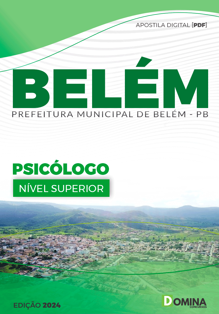 Apostila Pref Belém PB 2024 Psicólogo