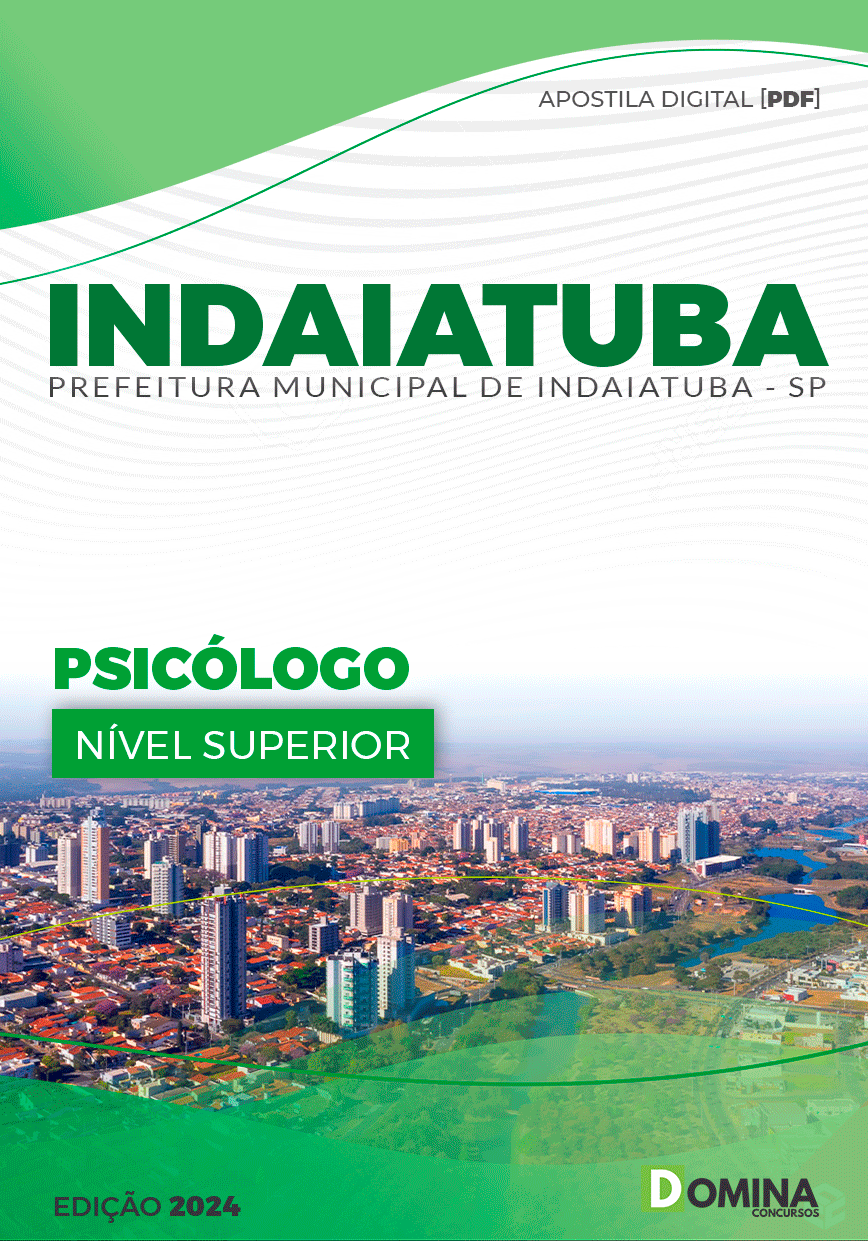 Apostila Pref Indaiatuba SP 2024 Psicólogo