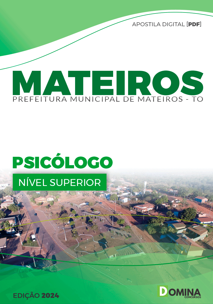Apostila Pref Mateiros TO 2024 Psicólogo