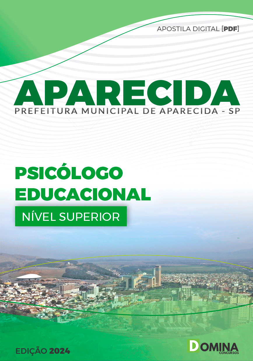 Apostila Pref Aparecida SP 2024 Psicólogo Educacional