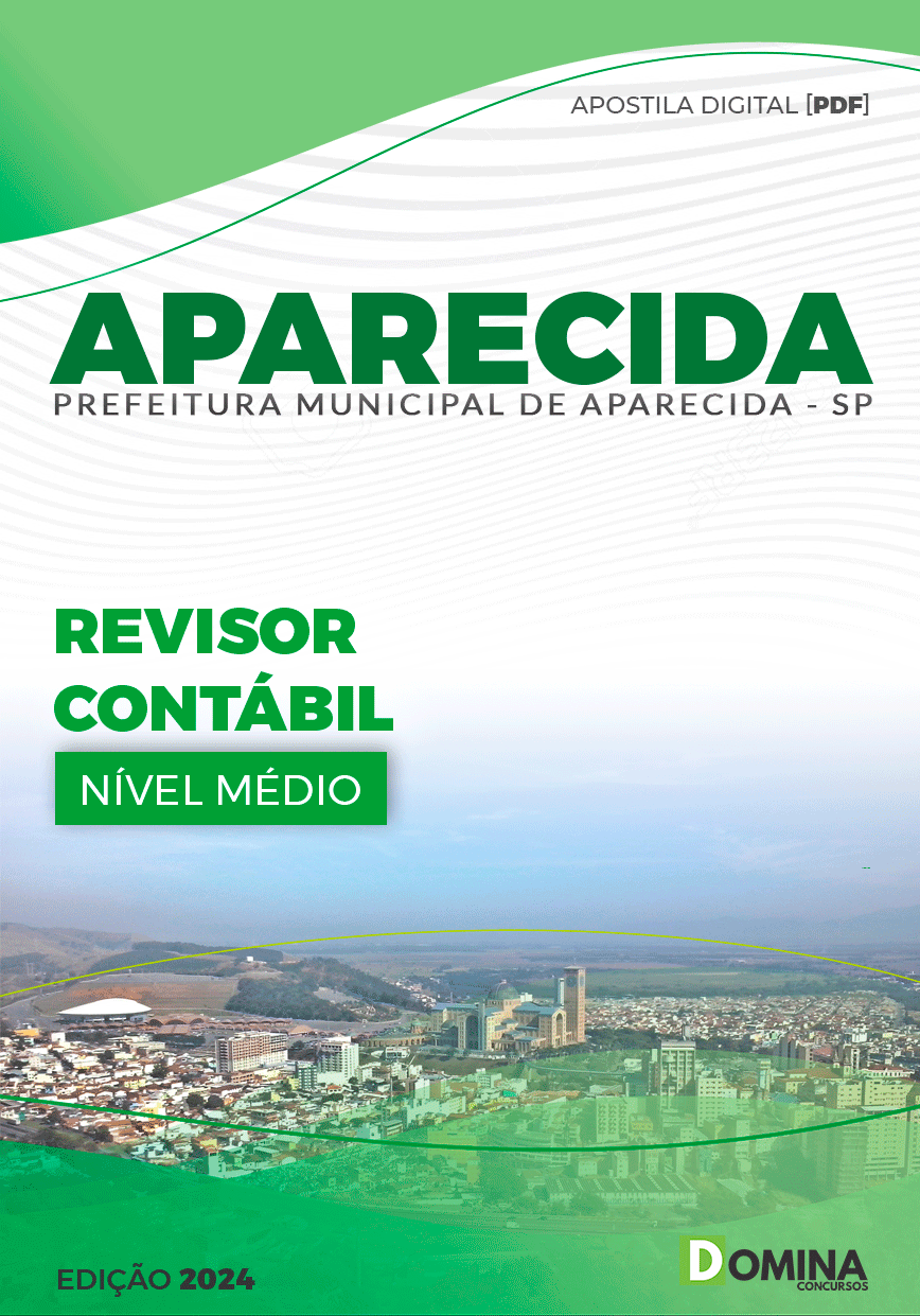 Apostila Pref Aparecida SP 2024 Revisor Contábil