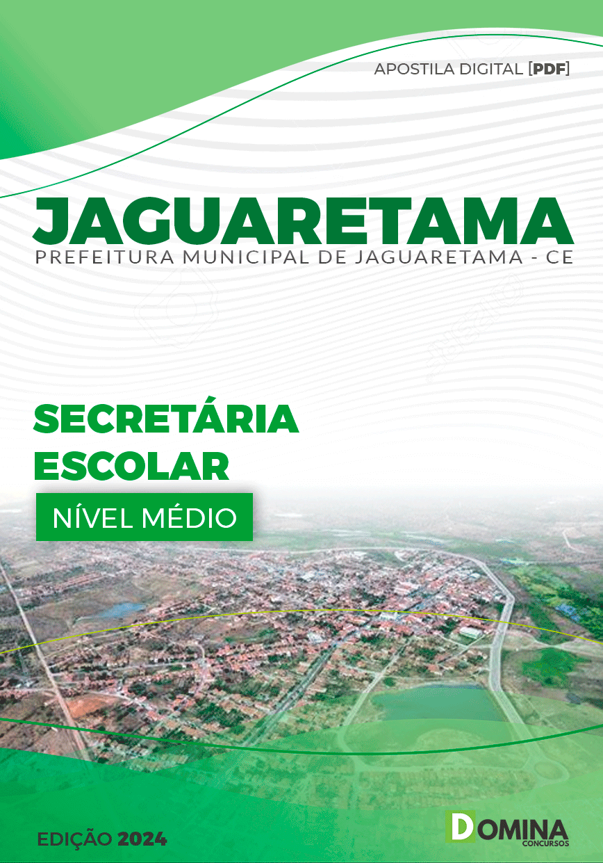 Apostila Pref Jaguaretama CE 2024 Secretário Escolar