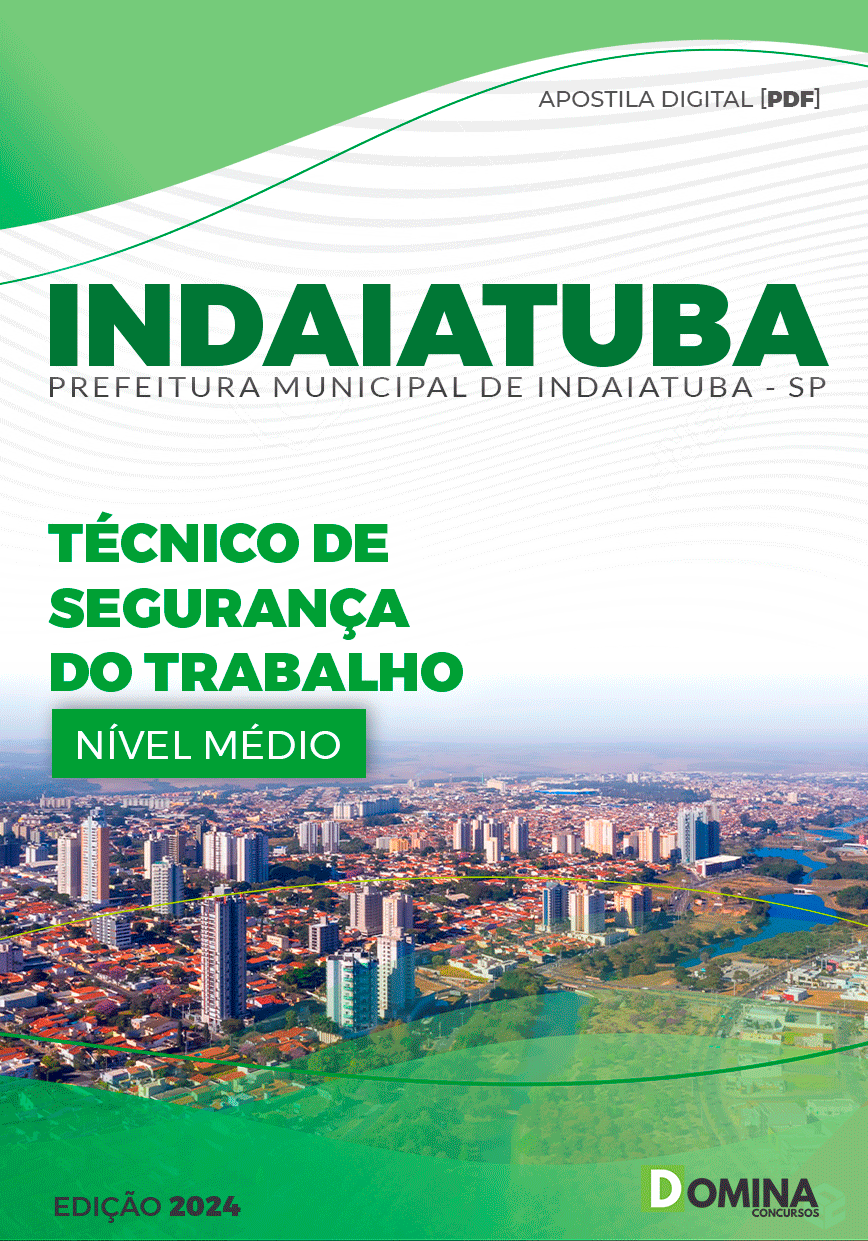 Apostila Pref Indaiatuba SP 2024 Técnico Segurança Trabalho