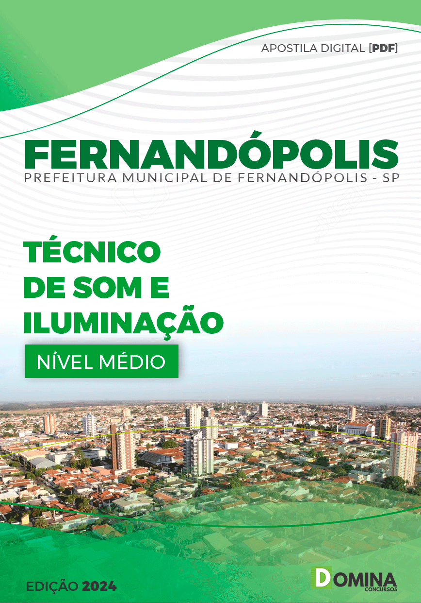 Apostila Pref Fernandópolis SP 2024 Técnico de Som e Iluminação