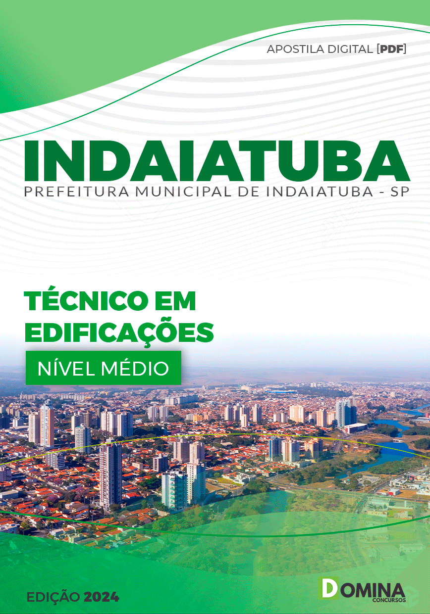 Apostila Pref Indaiatuba SP 2024 Técnico Edificações