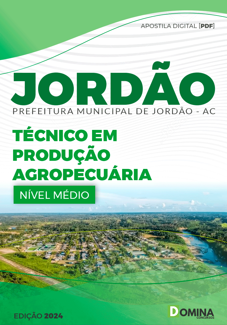 Apostila Pref Jordão AC 2024 Técnico em Produção Agropecuária