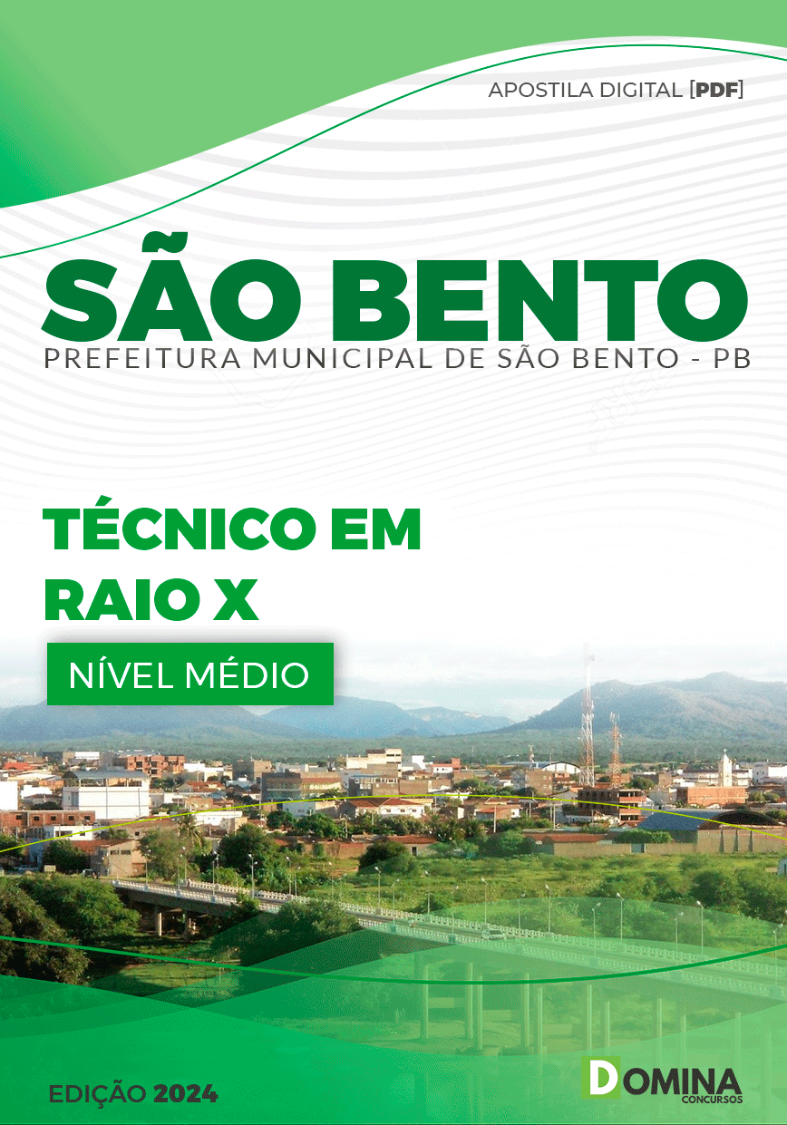 Apostila Pref São Bento PB 2024 Técnico em Raio X
