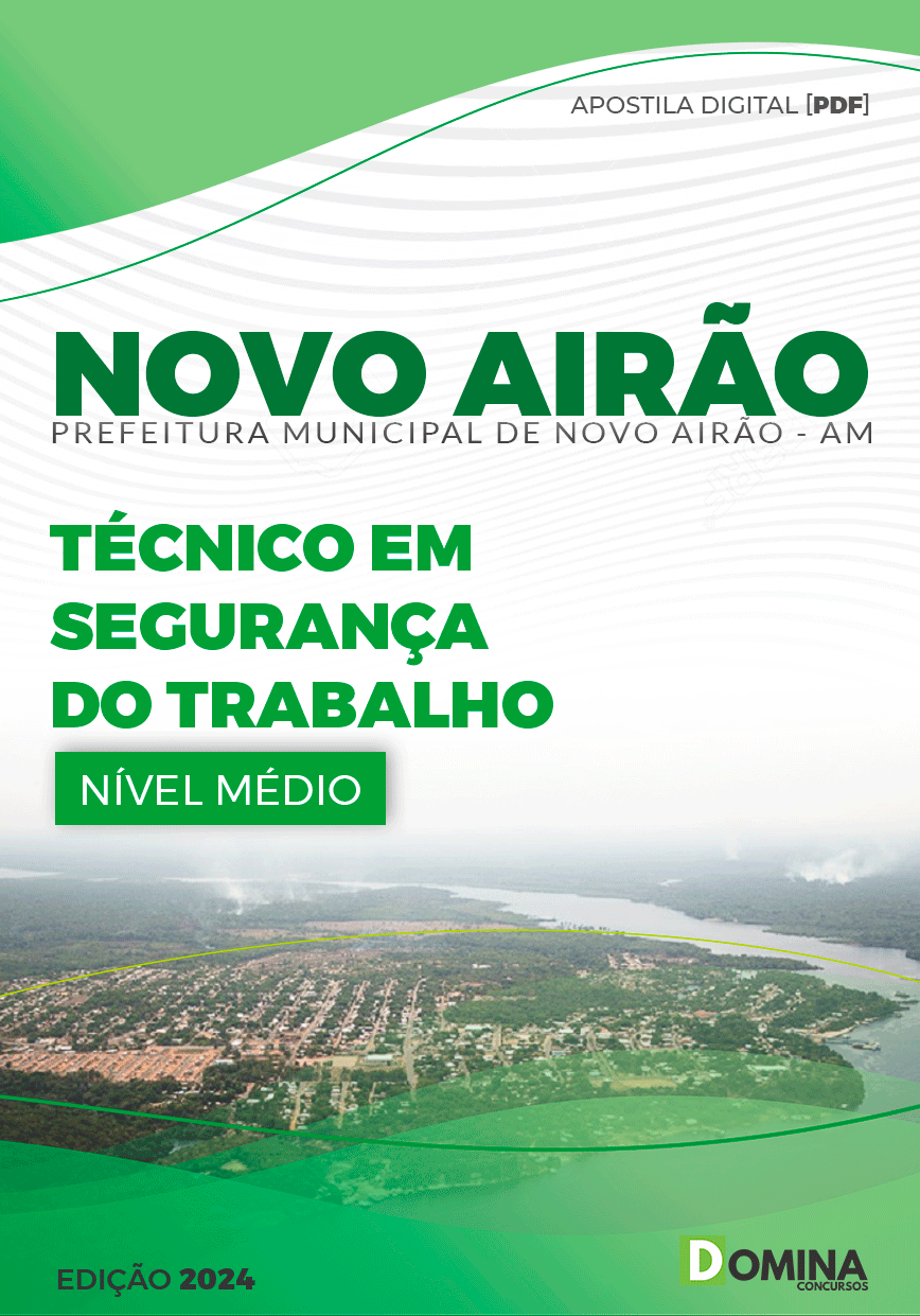 Apostila Pref Novo Airão AM 2024 Técnico Segurança Trabalho