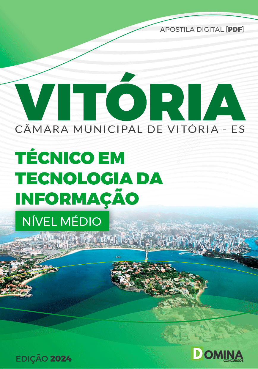 Apostila Câmara Vitória ES 2024 Técnico Tecnologia Informação