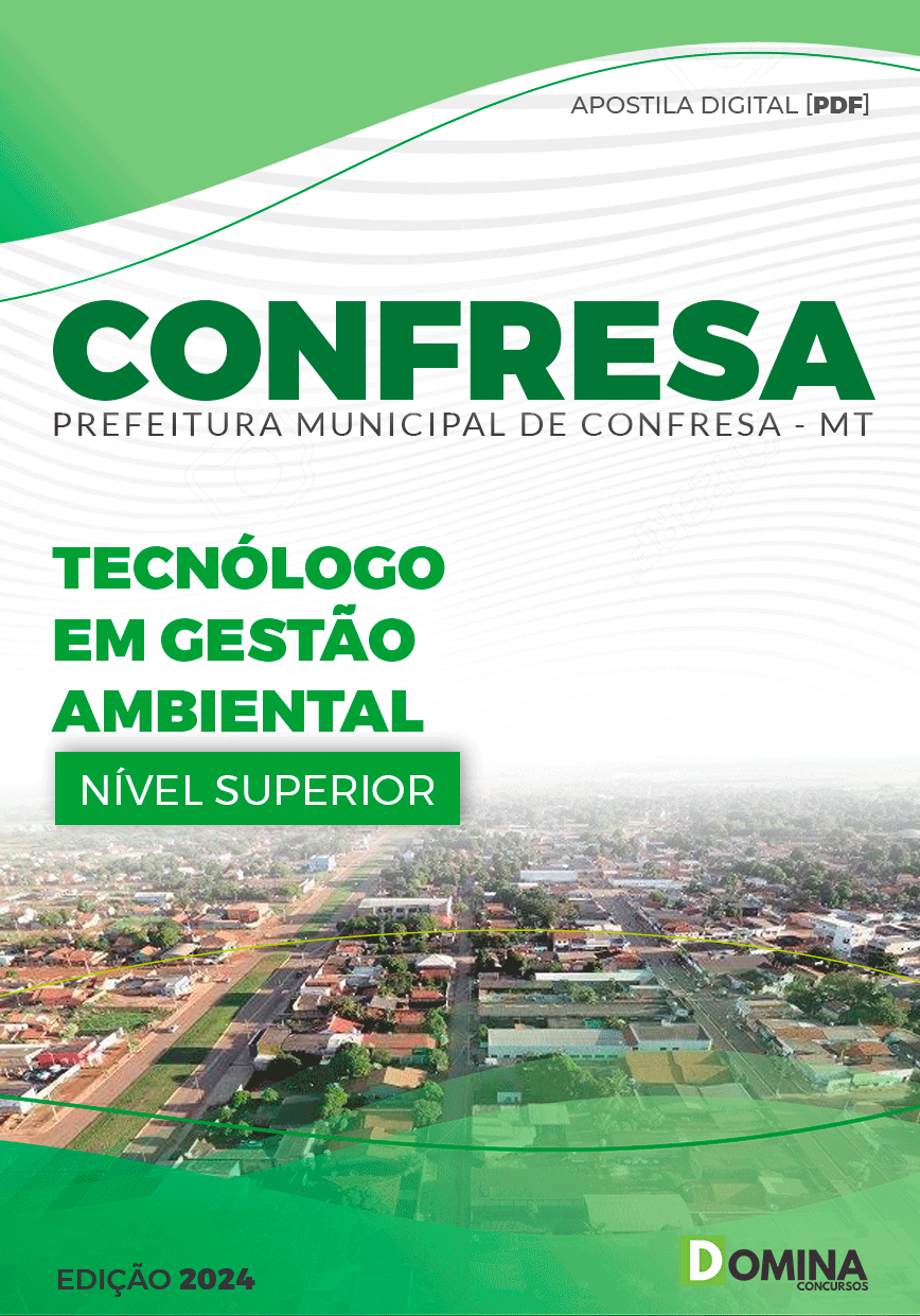 Apostila Pref Confresa MT 2024 Tecnólogo em Gestão Ambiental