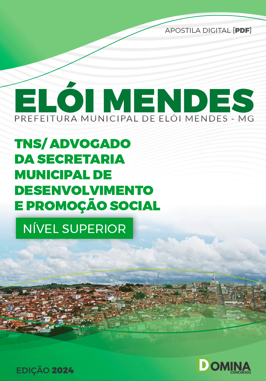 Pref Elói Mendes MG 2024 Advogado da Secretária Municipal