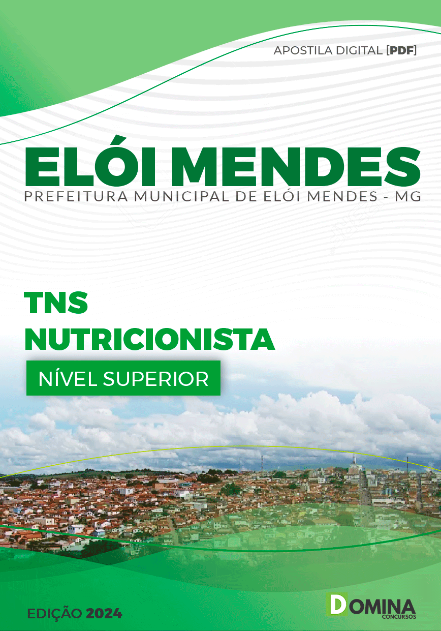 Apostila Pref Elói Mendes MG 2024 Nutricionista