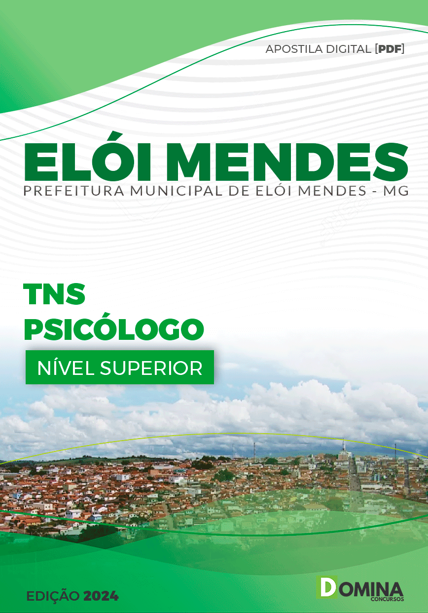 Apostila Pref Elói Mendes MG 2024 Psicólogo