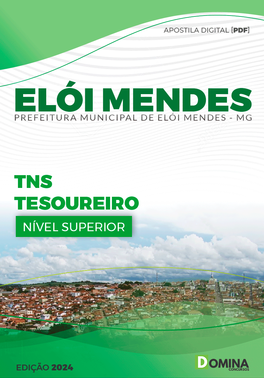 Apostila Pref Elói Mendes MG 2024 Tesoureiro