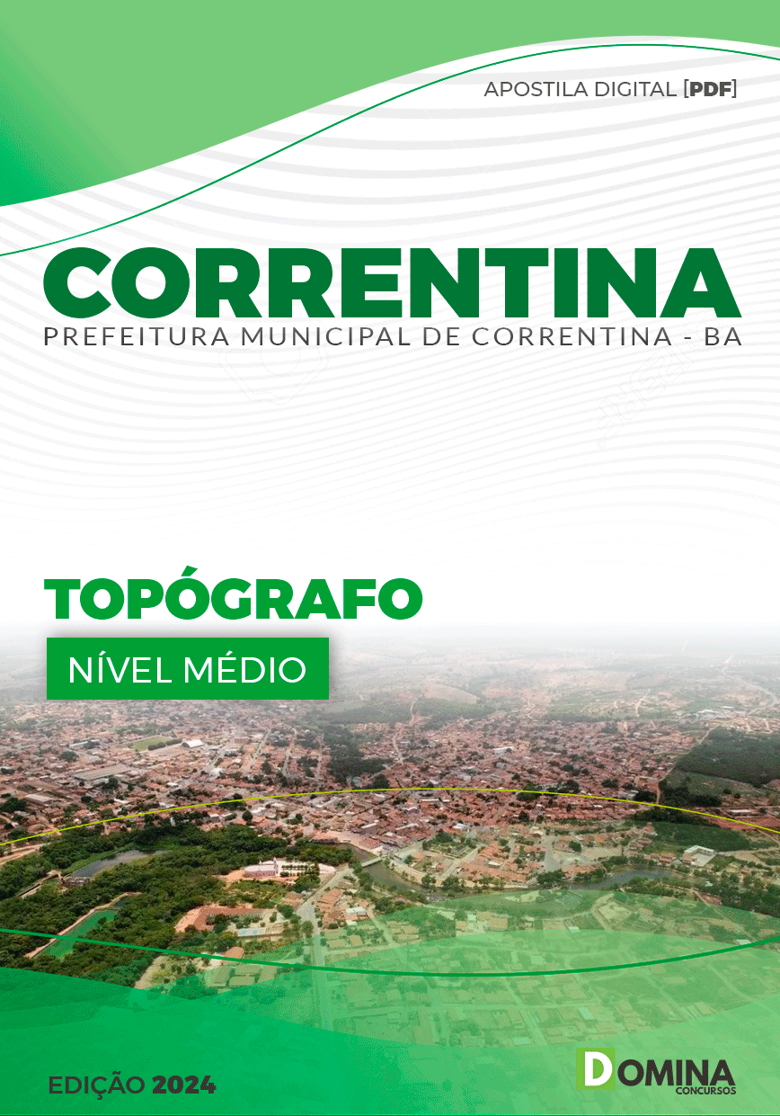 Apostila Pref Correntina BA 2024 Topógrafo