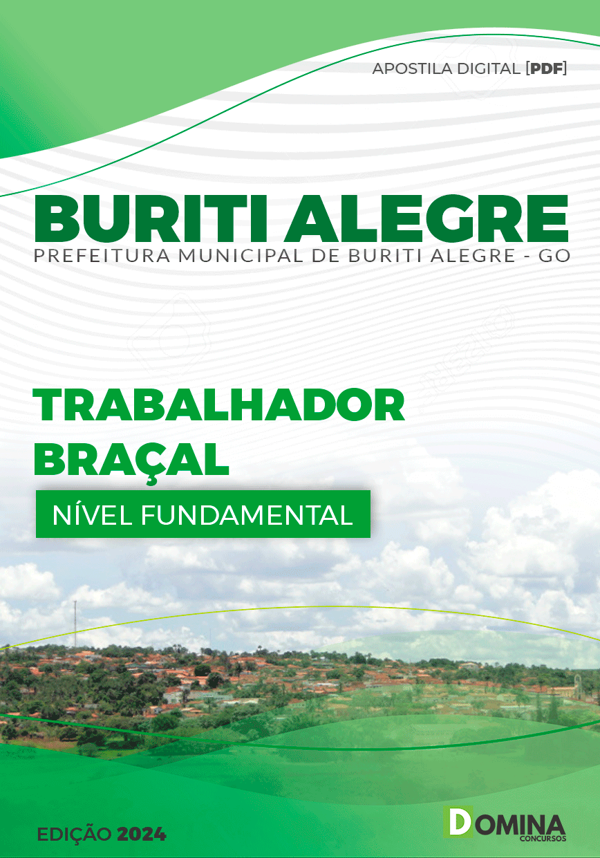 Apostila Pref Buriti Alegre GO 2024 Trabalhador Braçal