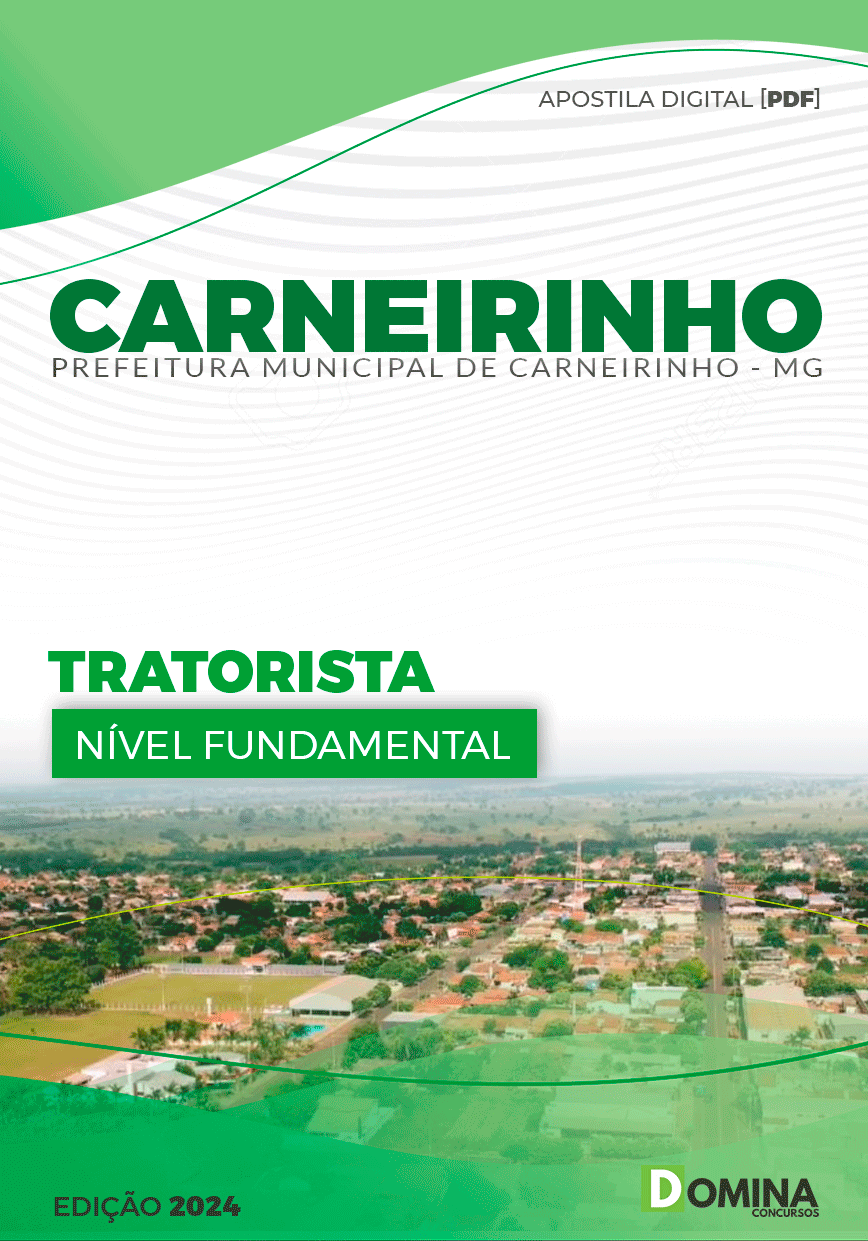 Apostila Pref Carneirinho MG 2024 Tratorista