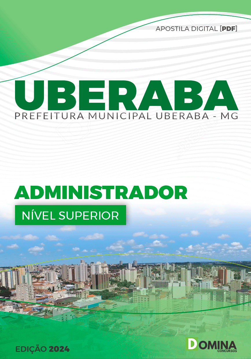 Apostila Pref Uberaba MG 2024 Administrador