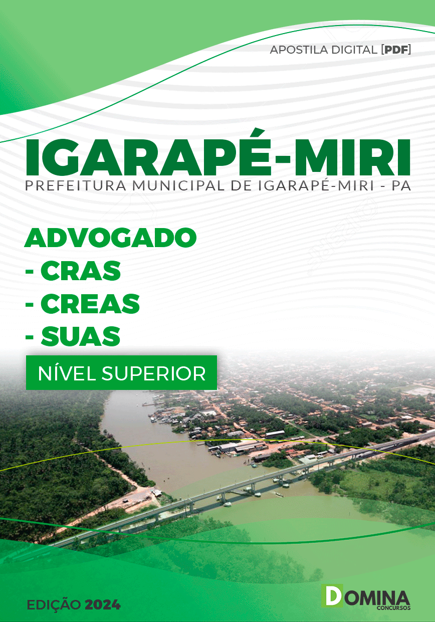 Apostila Pref Igarapé-Miri PA 2024 Advogado