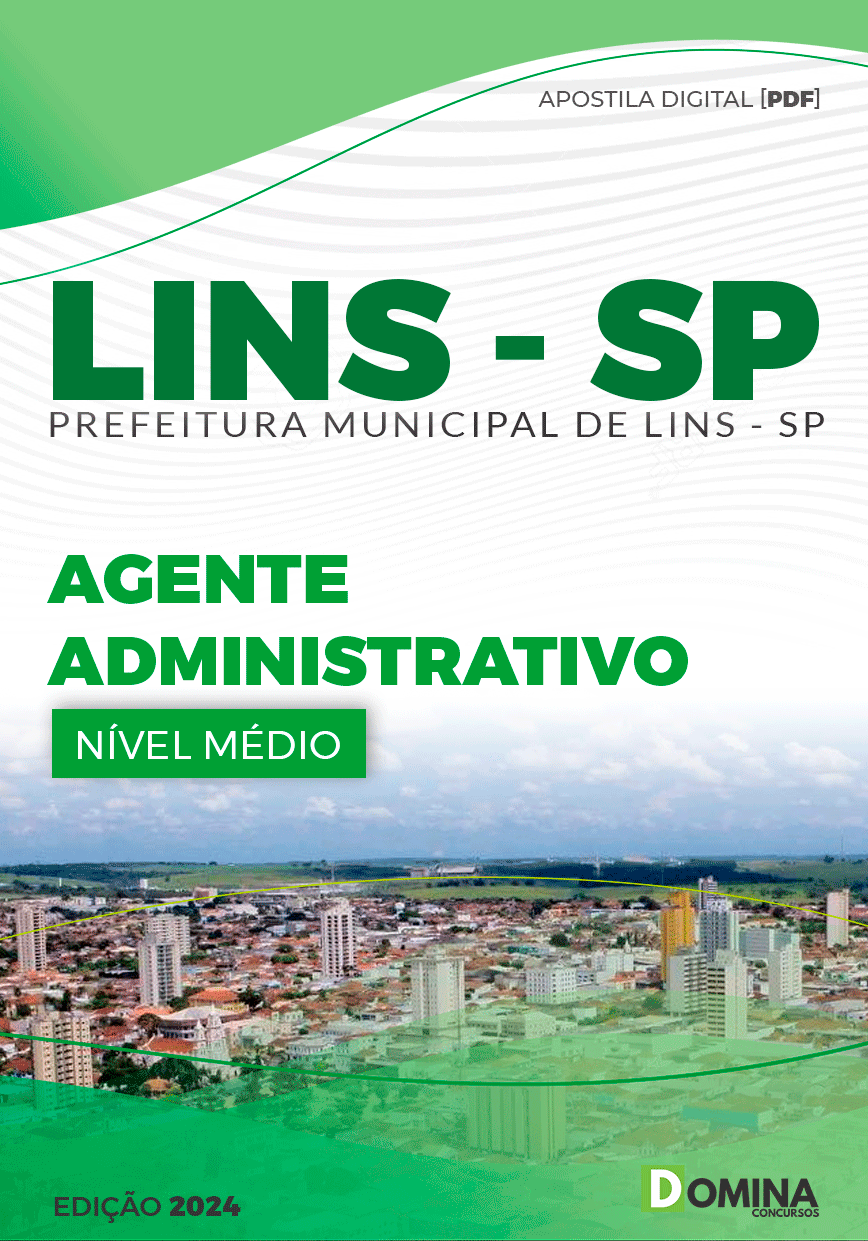 Apostila Pref Lins SP 2024 Agente Administrativo