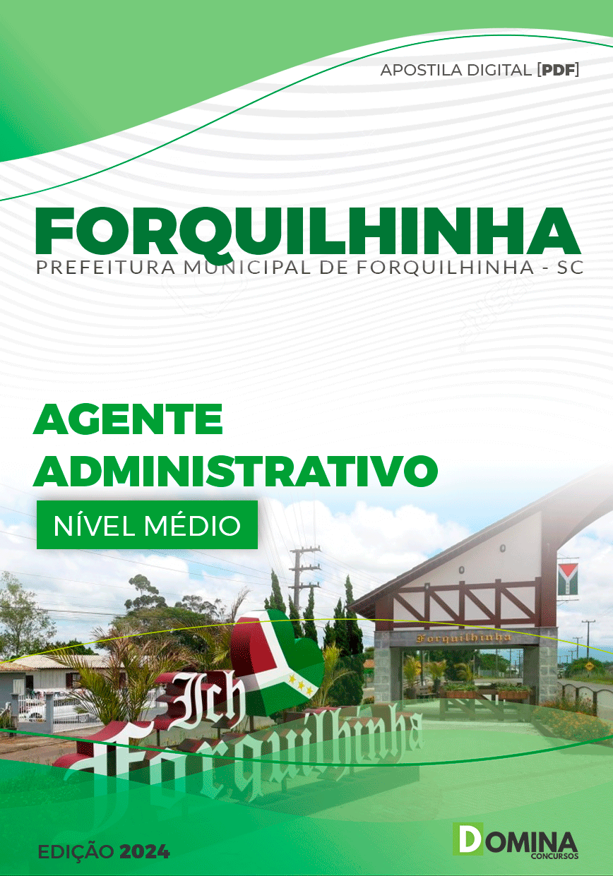 Apostila Pref Forquilhinha SC 2024 Agente Administrativo