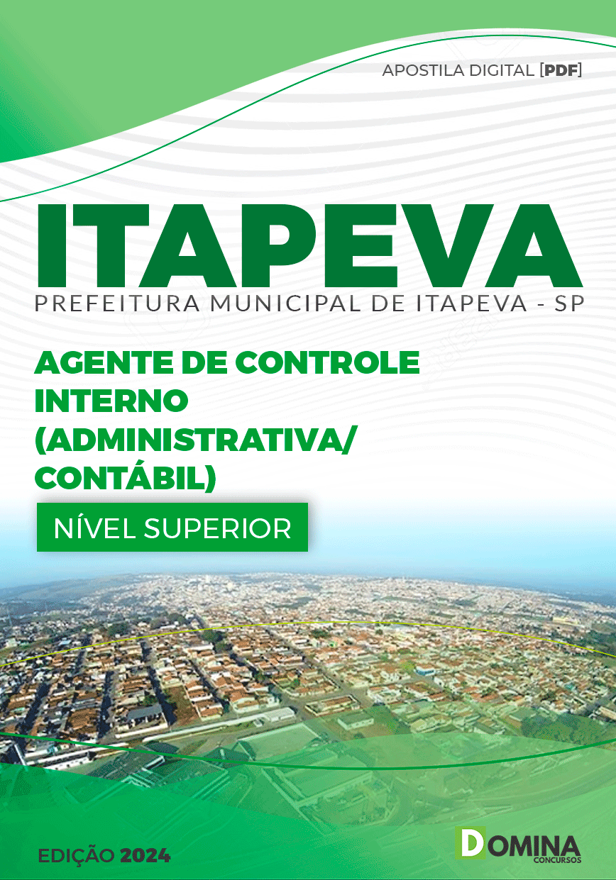 Apostila Pref Itapeva SP 2024 Agente Controle Interno Administrativa