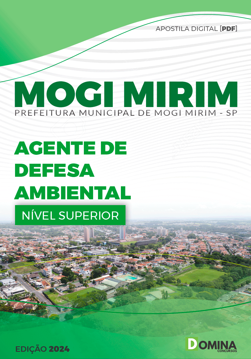 Apostila Pref Mogi Mirim SP 2024 Agente Defesa Ambiental