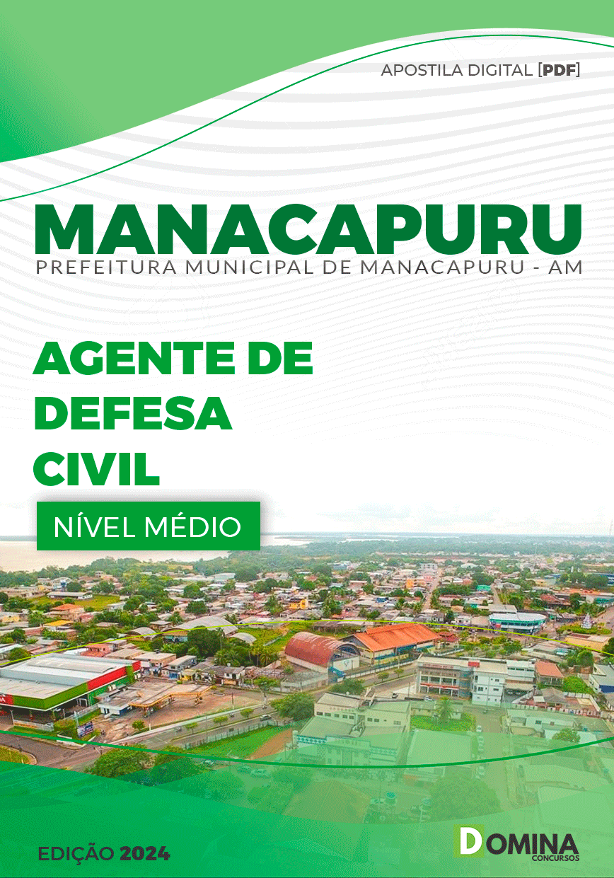 Apostila Pref Manacapuru AM 2024 Agente de Defesa Civil