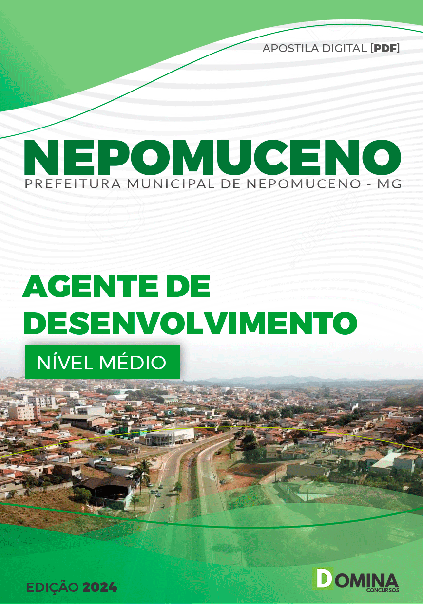 Apostila Pref Nepomuceno MG 2024 Agente Desenvolvimento