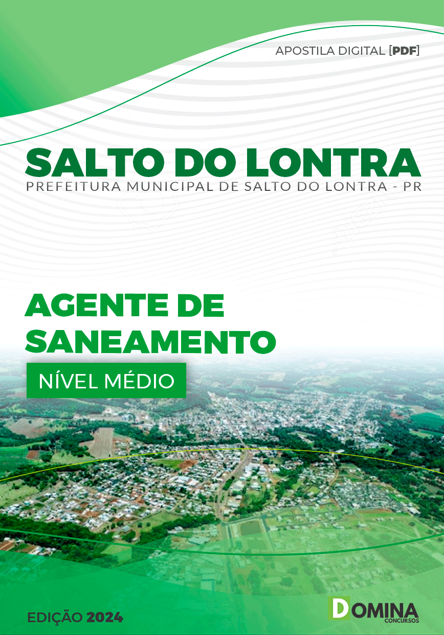 Apostila Pref Salto do Lontra PR 2024 Agente Saneamento