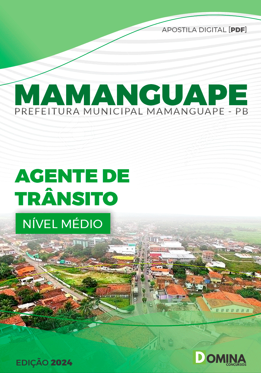 Apostila Pref Mamanguape PB 2024 Agente de Trânsito