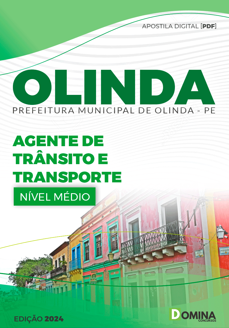 Apostila Pref Olinda PE 2024 Agente Trânsito Transporte