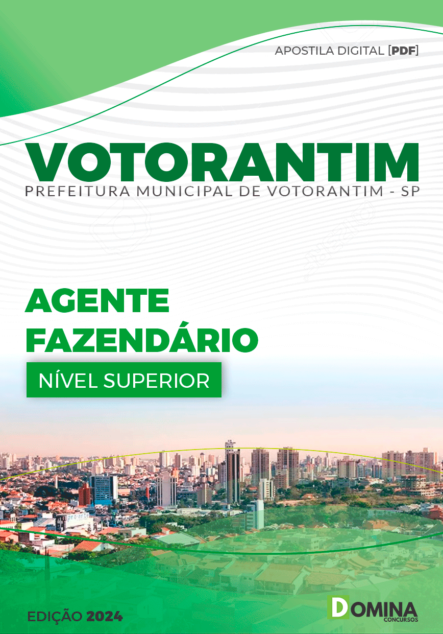 Apostila Pref Votorantim SP 2024 Agente Fazendário
